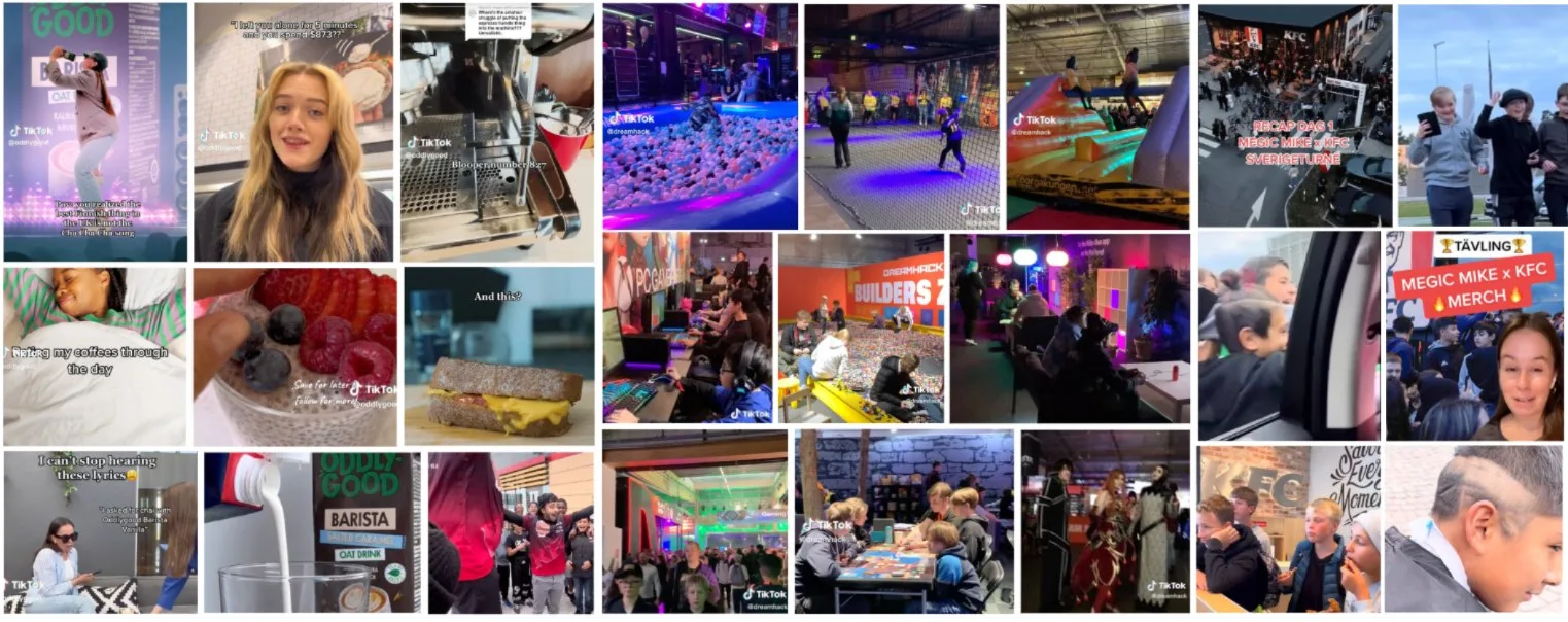 En samling av Bright Minds verkliga UGC-produktioner och kreatörer